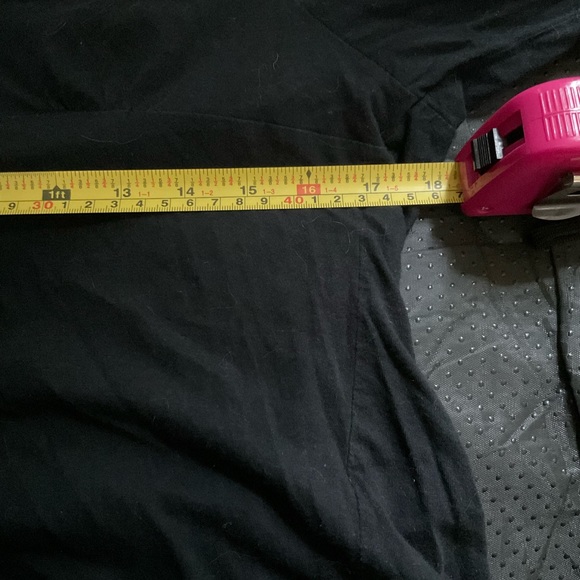 “BCBG” Black Embroidered and Open Work  3/4 Wide Sleeves Peasant Style Top. - Picture 15 of 15